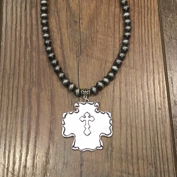 Southwestern Cross Necklace - Picture 4 of 4
